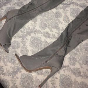 Heeled Thigh High Boots